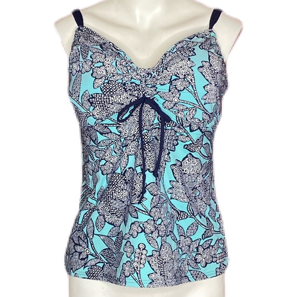 Lands' End Swim Lands End Floral Tankini Top 2 Ddd Poshmark